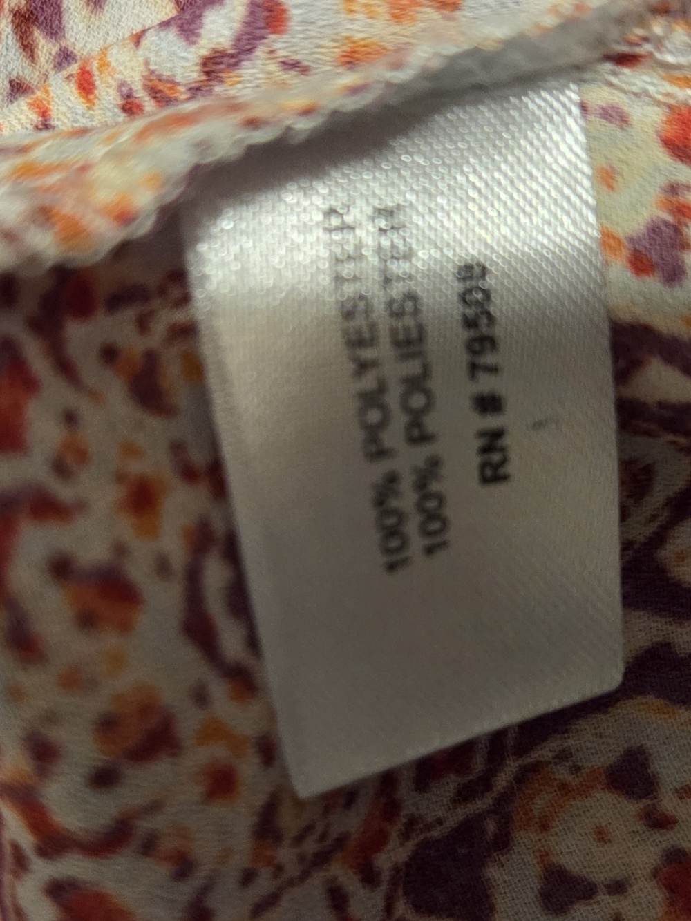 Cynthia Rowley Sleeveless Boho V-Neck Top - Rust Multi - Picture 5 of 5